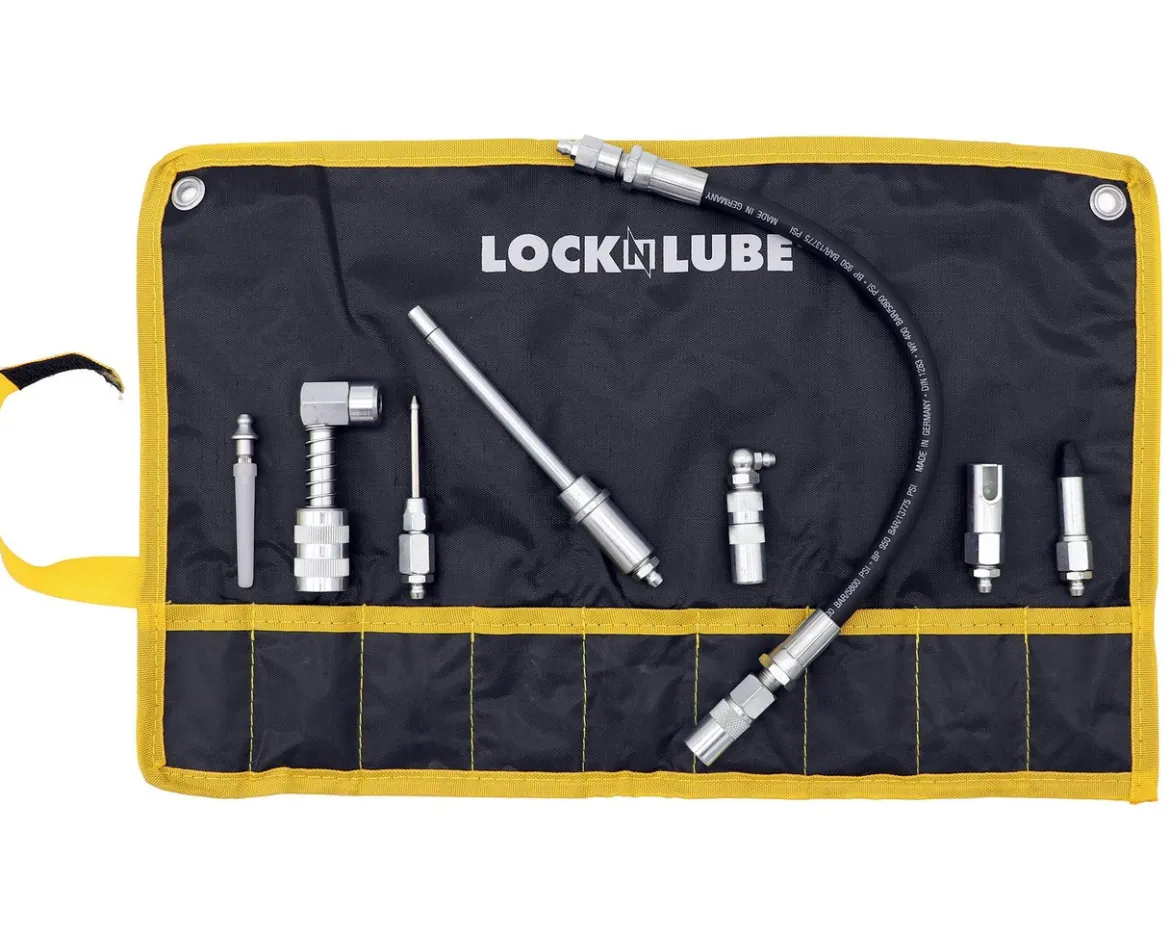 LockNLube 8-Piece Quick Connect Greasing Lube Accessory Kit (LNL210)