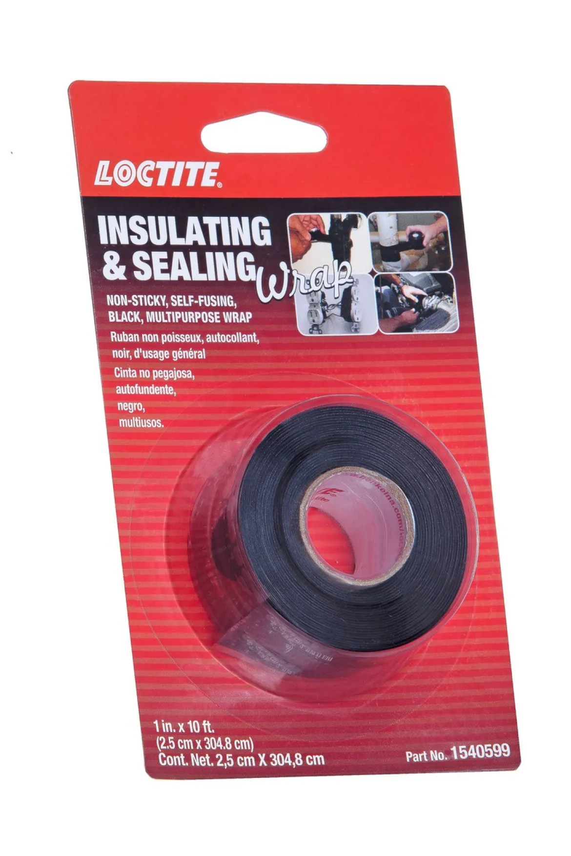 Loctite Black Insulating & Sealing Wrap 1in. x 10ft. Roll (1540599)