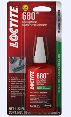 Loctite 36ml 680 High Strength Bearing Mount For Relaxed Fit (2301375)