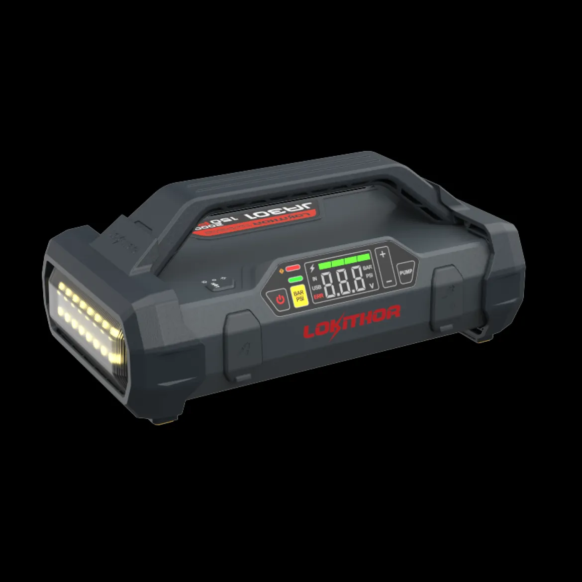 Lokithor 2000A 12V Jump Starter with 150PSI Air Inflator (JA301)