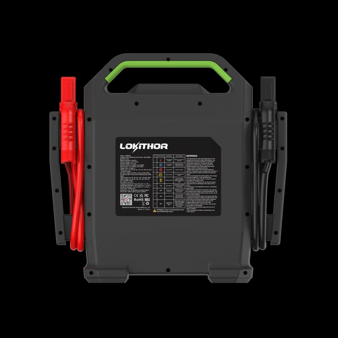 Lokithor LiFePO4 12V 10000A Jump Starter (J10000HD)