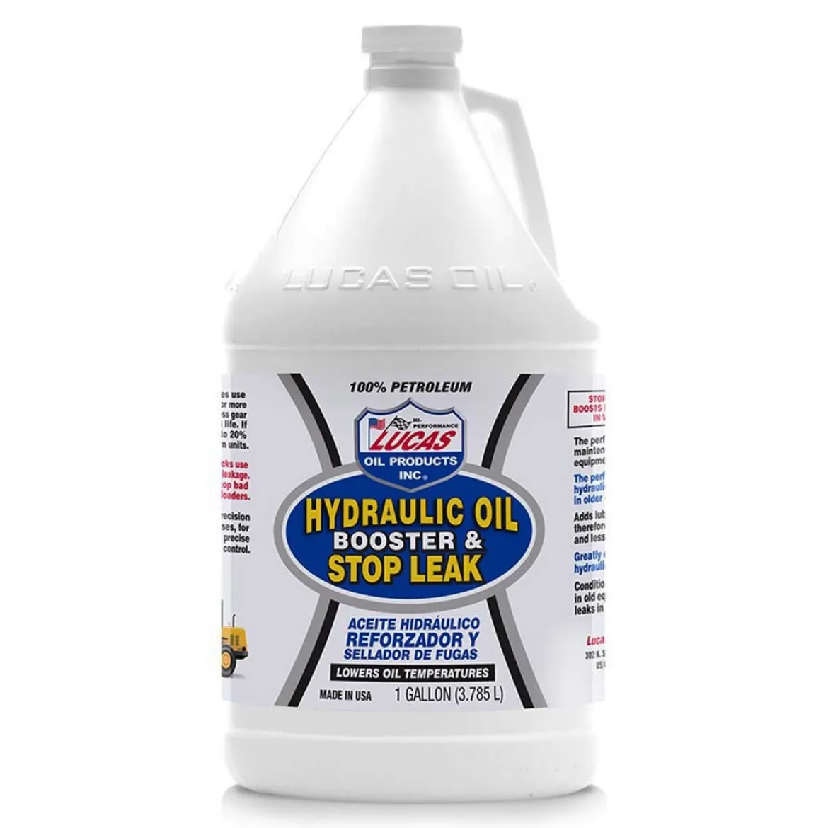 Lucas Oil 10018 Hydraulic Oil Booster with Stop Leak - 1 Gallon, Brown