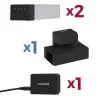 Luxor Workspaces Edgepower 2-Battery Kit: Clamp-On Charger, Starter (KBEP-2B1C1)