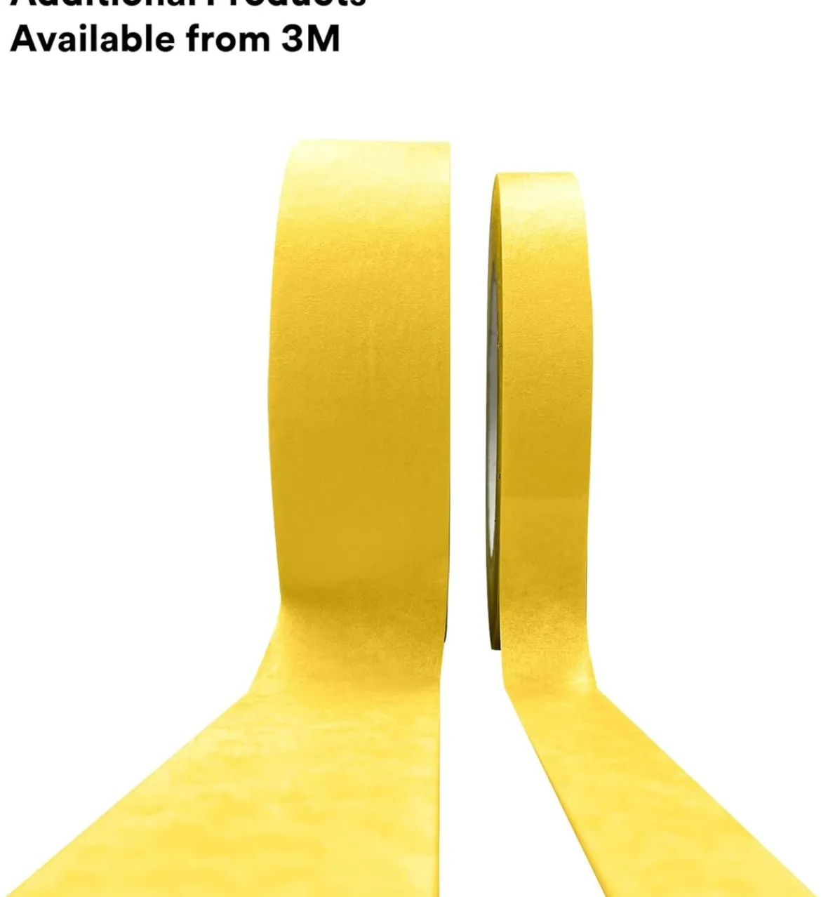 3M 06652 Automotive Refinish Masking Tape 55m Length x 18mm Width, Yellow