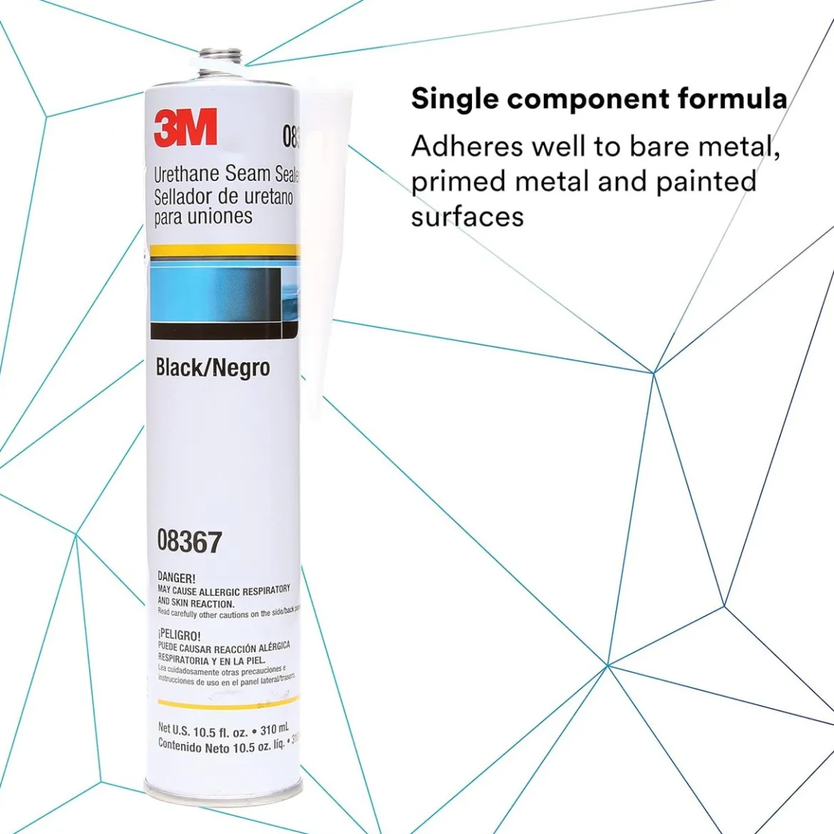 3M 310 mL Black Urethane Seam Sealer (8367)