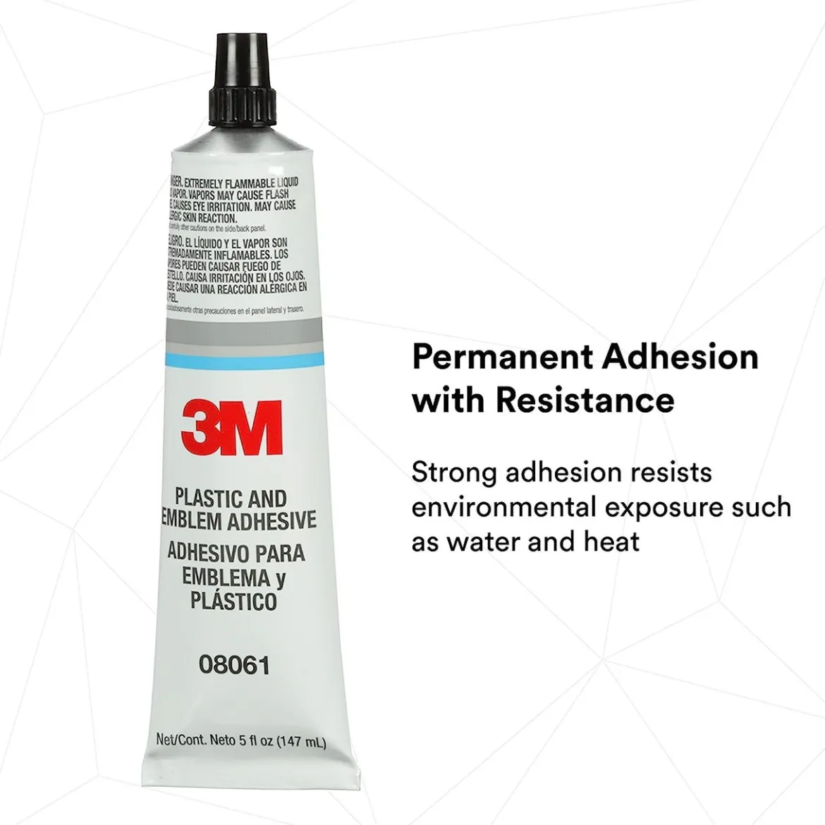 3M 5 oz. Tube Plastic and Emblem Adhesive (08061)