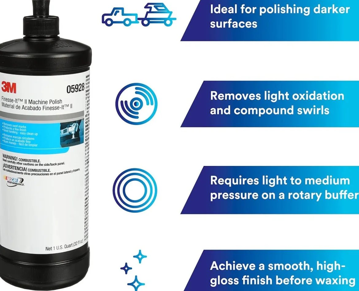 3M 1 quart Finesse-It II Machine Polish (05928)
