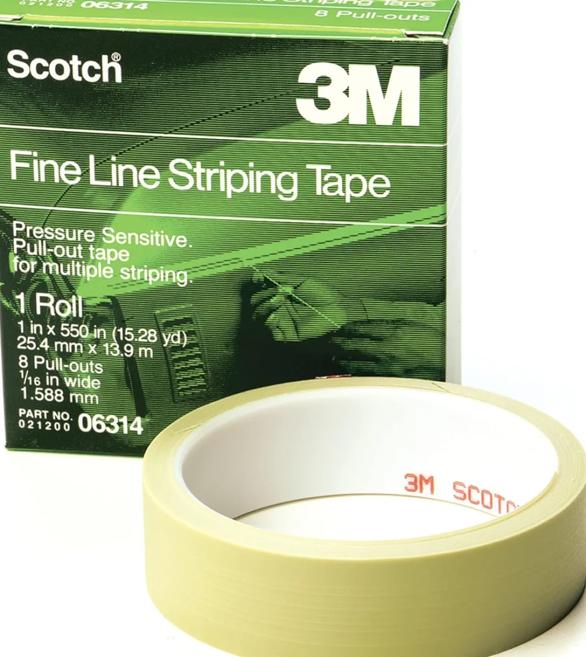 3M 1" X 550" Scotch Fine Line Striping Tape (6314)