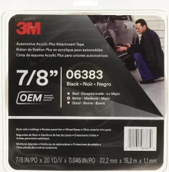 3M 7/8" X 20 Yard Automotive Acrylic Plus Attachment Tape (06383)