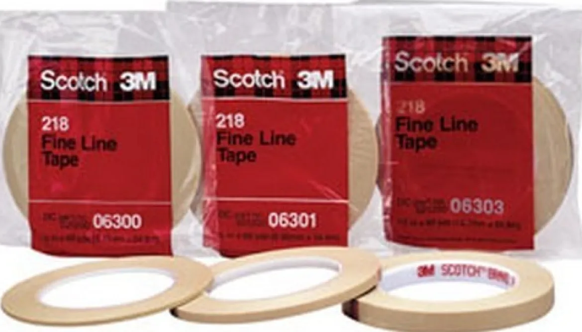 3M 1/8" x 60 Yards Green Scotch Fine Line Tape 218 (6300)