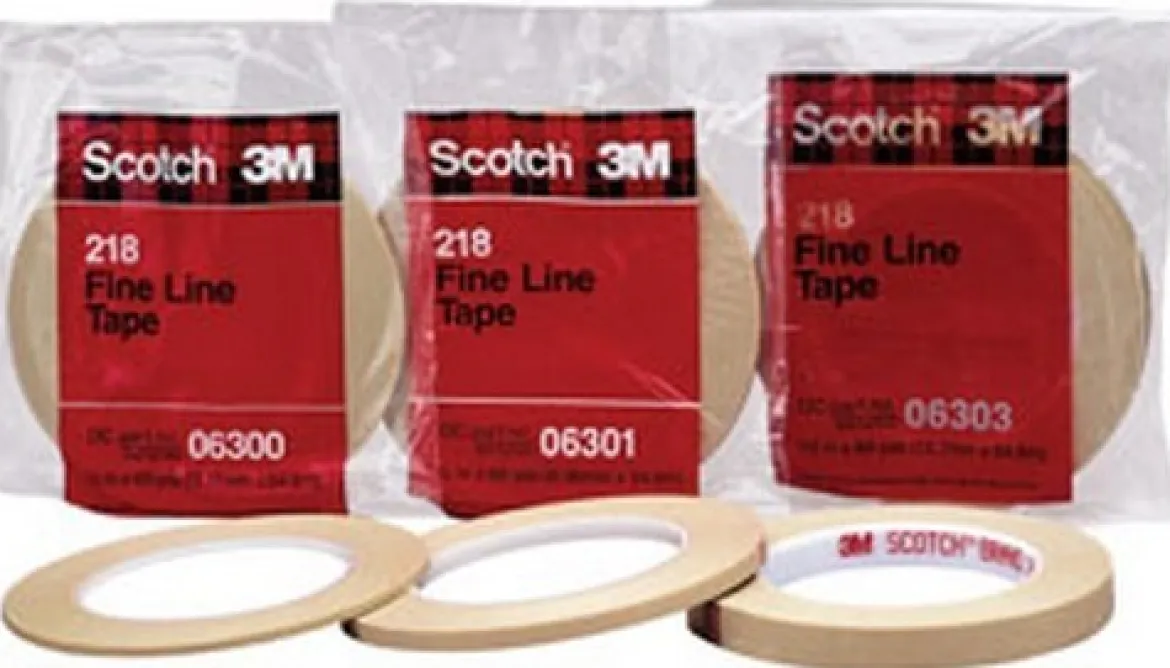 3M 1/4" X 60 Yards Green Scotch Fine Line Tape 218 (6301)