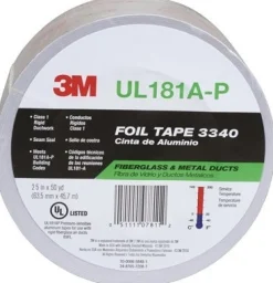 3M 2.5" X 60 Yards Silver Commercial Care Products Foil Tape (7811)
