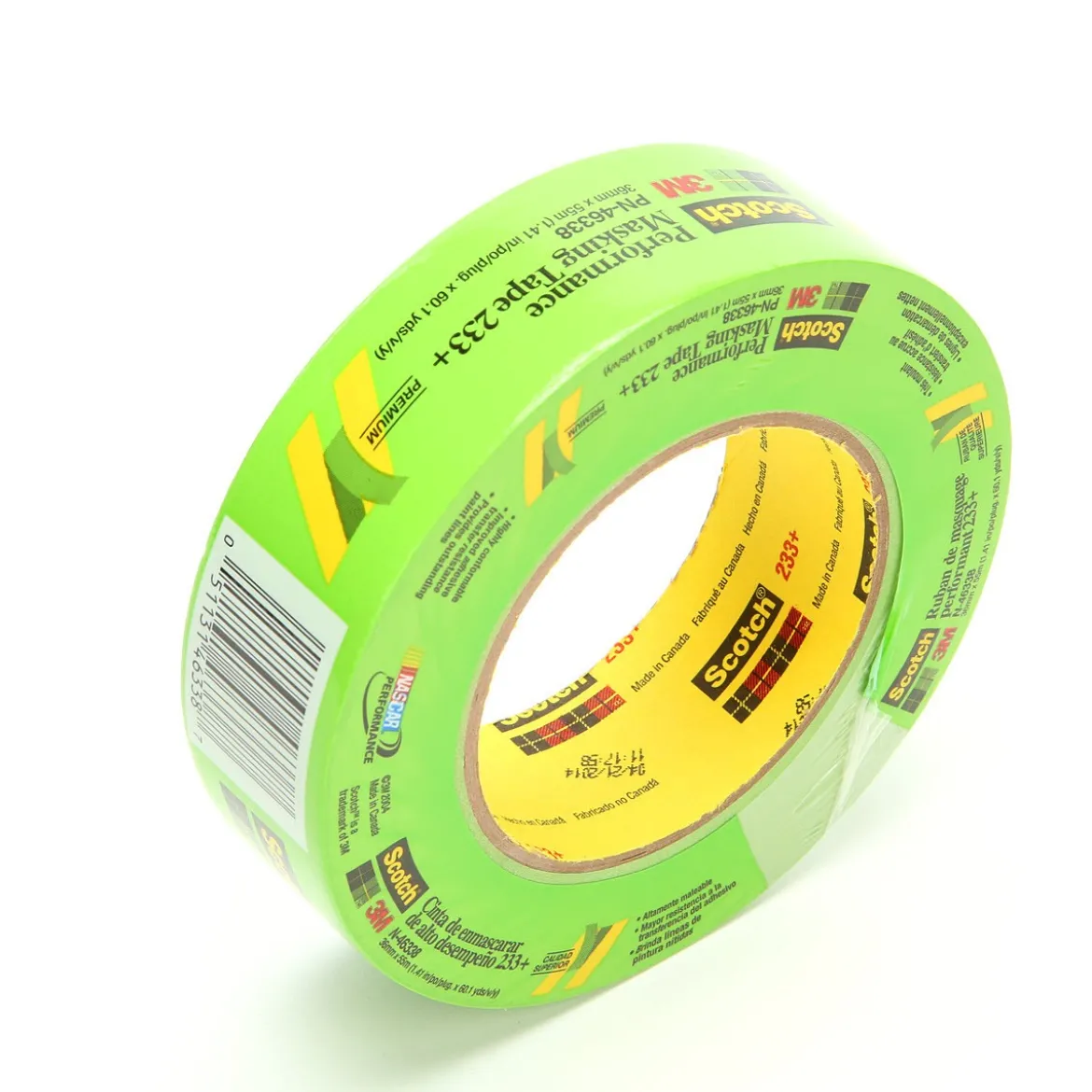 3M 36mm X 55m Green 233+ Scotch Performance Masking Tape (46338)