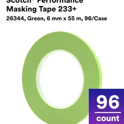3M 6mm X 55m Green Scotch 233+ Performance Masking Tape (26344)