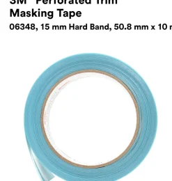 3M 50.8mm X 10m, 15mm Perforated Trim Masking Tape (6348)