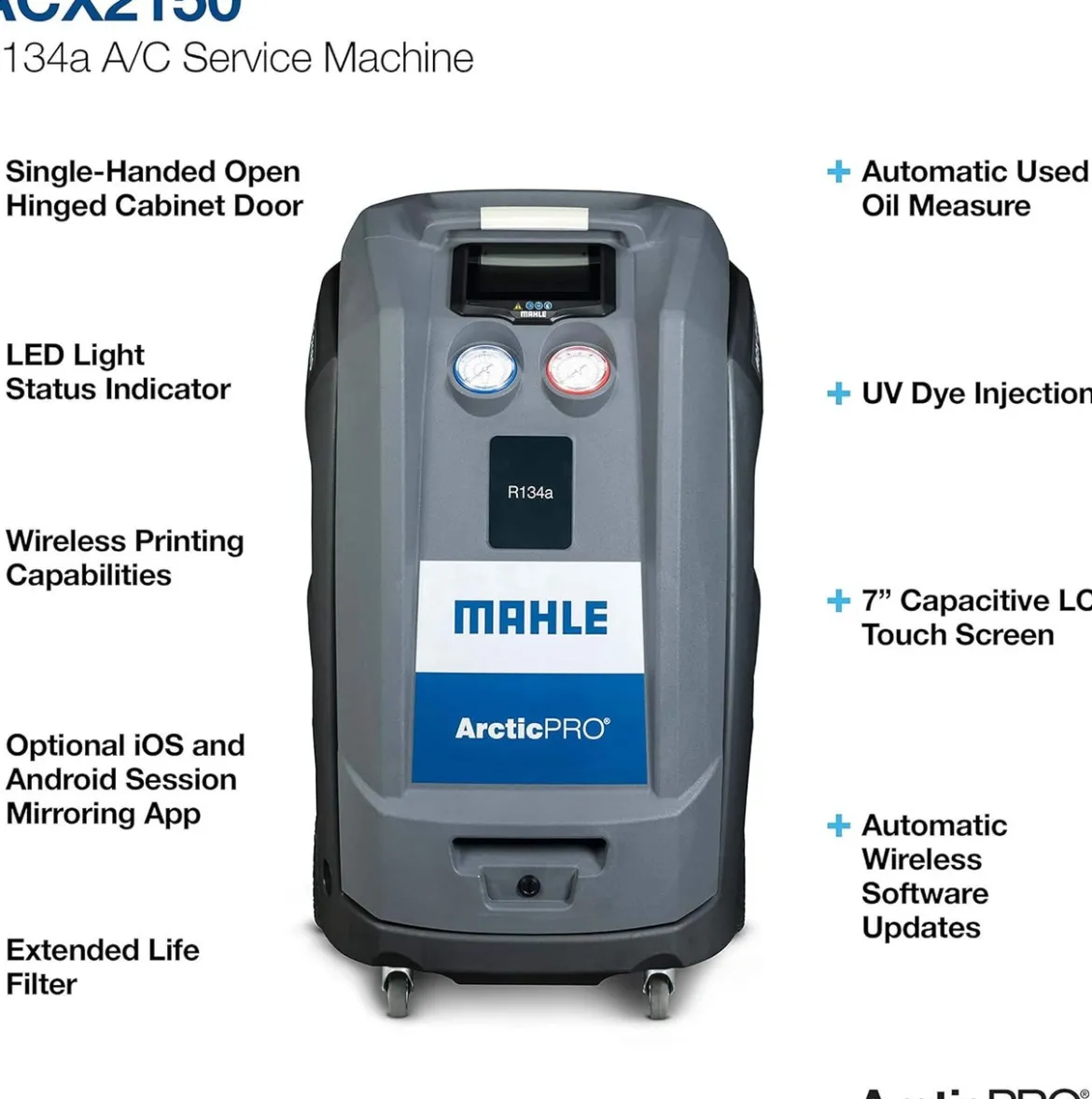Mahle ArcticPro ACX2150 R134A Refrigerant Handling System (460 80445 00)