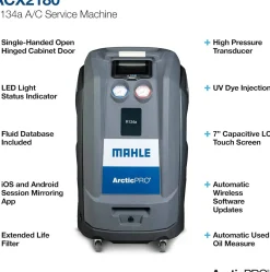 Mahle ArcticPro ACX2180 R134A Refrigerant Recovery Machine (460 80447 00)
