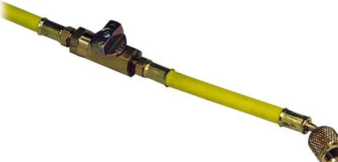 Mahle ArcticPRO Rti Yellow Hose R12 8 Ft. With Ball Valve (360 80223 00)