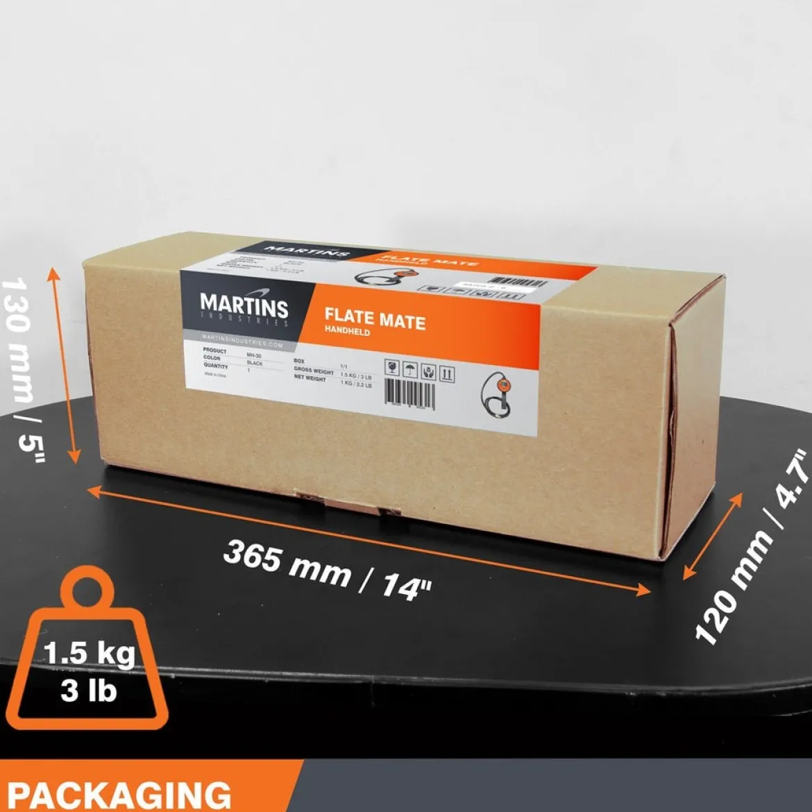 Martins Industries Flate Mate Handheld Digital Tire Inflator (MH-30)