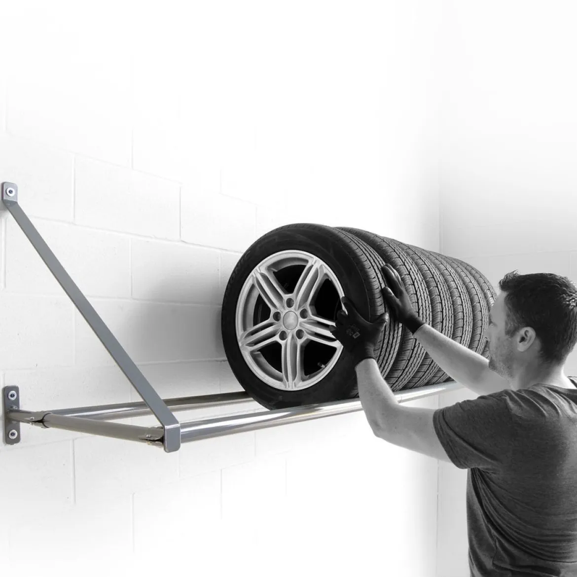 Martins Industries Wall-mount Tire Rack 500 lb Capacity (MWM-80)