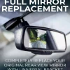 Master Tailgaters 10.5" OEM Rear View Mirror with 4.3" LCD Screen | Rearview Universal Fit Mount | Auto Adjusting Brightness LCD | Anti Glare | Full Original Mirror Replacement | Easy to Install (MR-43-A1)
