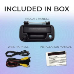 Master Tailgaters Ford F150 F250 F350 F450 F550 (2005-2016) Black Replacement Tailgate Handle with Backup Camera (MT-F05/14B)