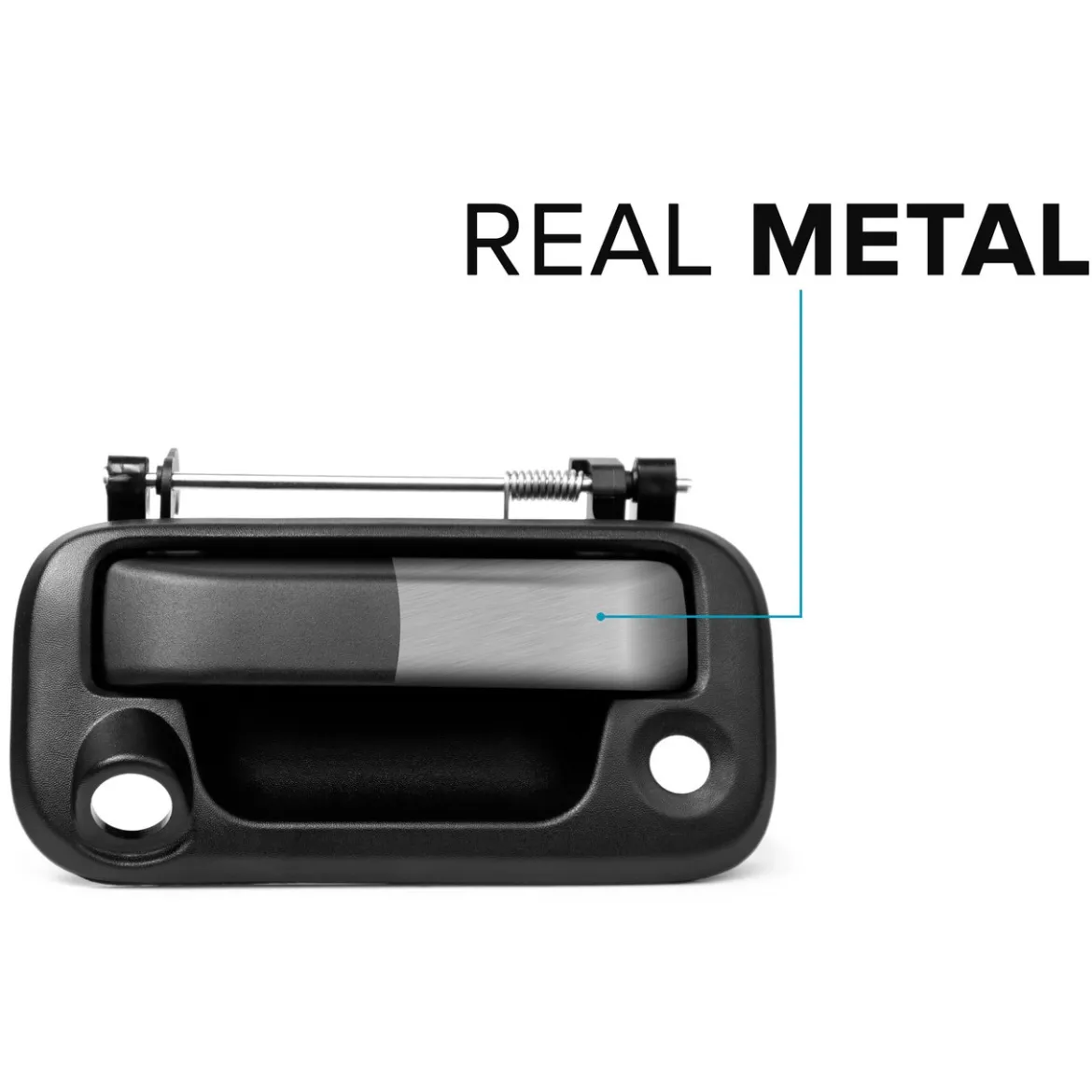 Master Tailgaters Ford F150, F250, F350, F450, F550 (2005-2016) Black Metal Replacement Tailgate Handle with Backup Camera (MT-F05B-M)