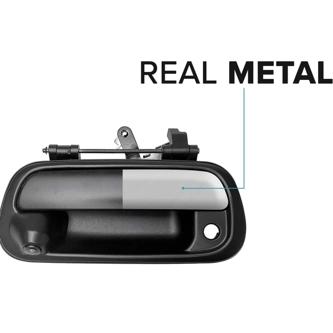 Master Tailgaters Toyota Tundra (2000-2006) Black Metal Replacement Tailgate Handle with Backup Camera (MT-TT00B-M)