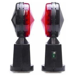 Master Tailgaters Wireless Trailer Tow Lights - Magnetic Mount - 65 Feet Range - 4 Pin Round Connection (MT-WT06)