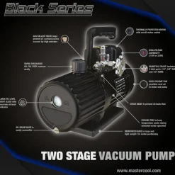 Mastercool Black Series 6 CFM Vacuum Pump Two Stage (90066-2V-110-BL)