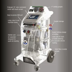Mastercool Fully-Automatic R134A R/R/R Machine, 110V (COMMANDER2100)