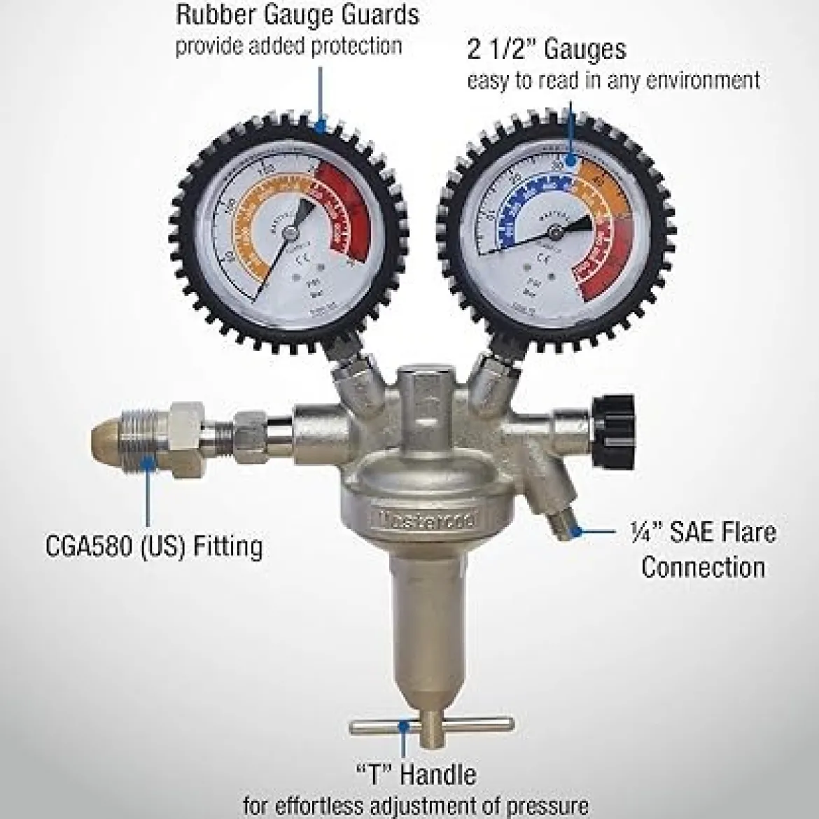Mastercool Nitrogen Regulator Pressure Test Kit HVAC/R And Auto A/C (53010-AUT)