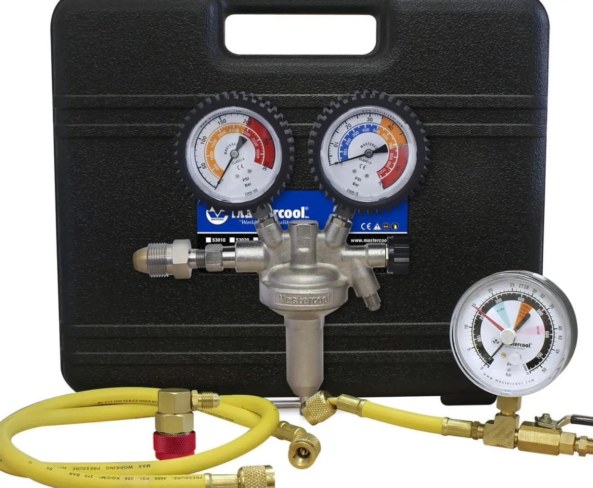 Mastercool Nitrogen Regulator Pressure Test Kit HVAC/R And Auto A/C (53010-AUT)