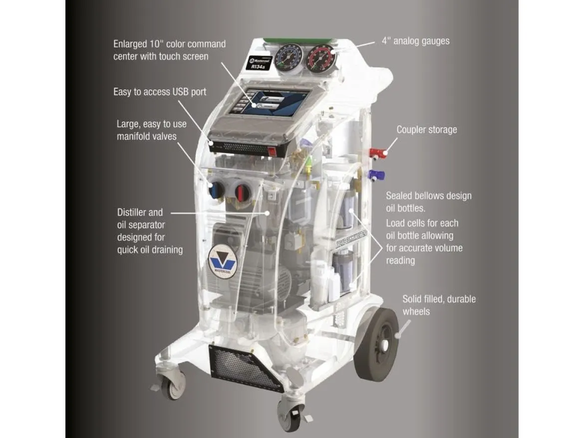 Mastercool R/R/R Combo Kit - Commander2100, Commander4100 & (2X) 53123-Yf Universal Dye Injectors (COMD-RRR-KIT-2A)