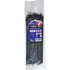 Mayhew 11" Black Standard UV Cable Ties (MB11-50BLK-C)