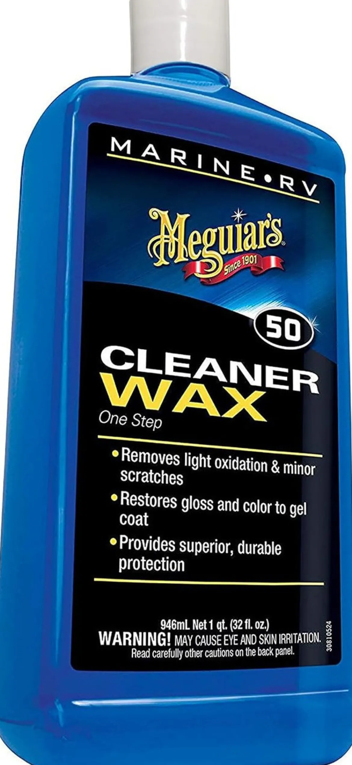 Meguiar's Boat & RV Cleaner Wax Liquid 32 Oz Bottle (M5032)
