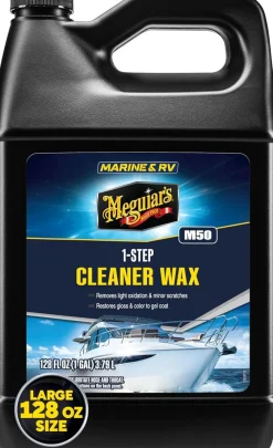 Meguiar's Boat/RV Cleaner Wax Liquid 1 Gallon (M5001)