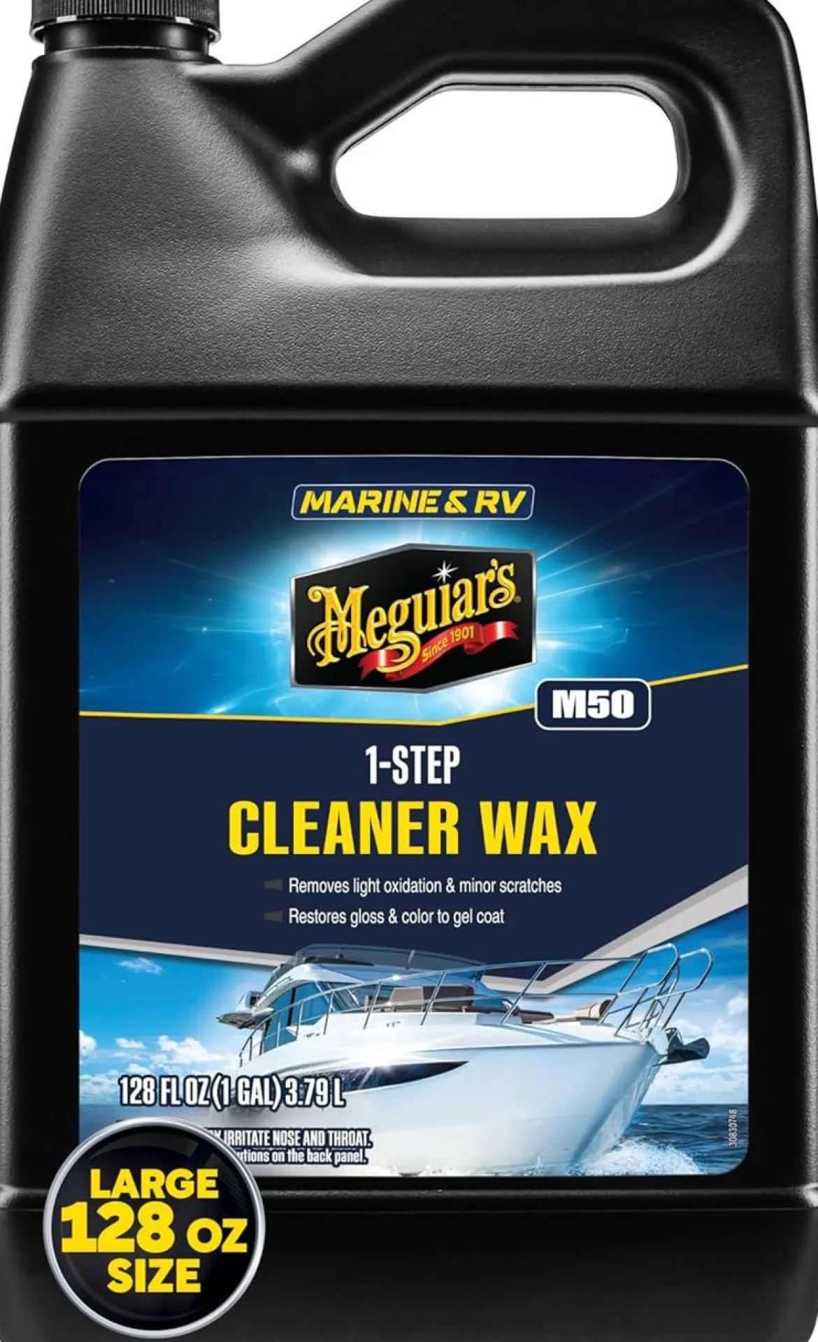 Meguiar's Boat/RV Cleaner Wax Liquid 1 Gallon (M5001)