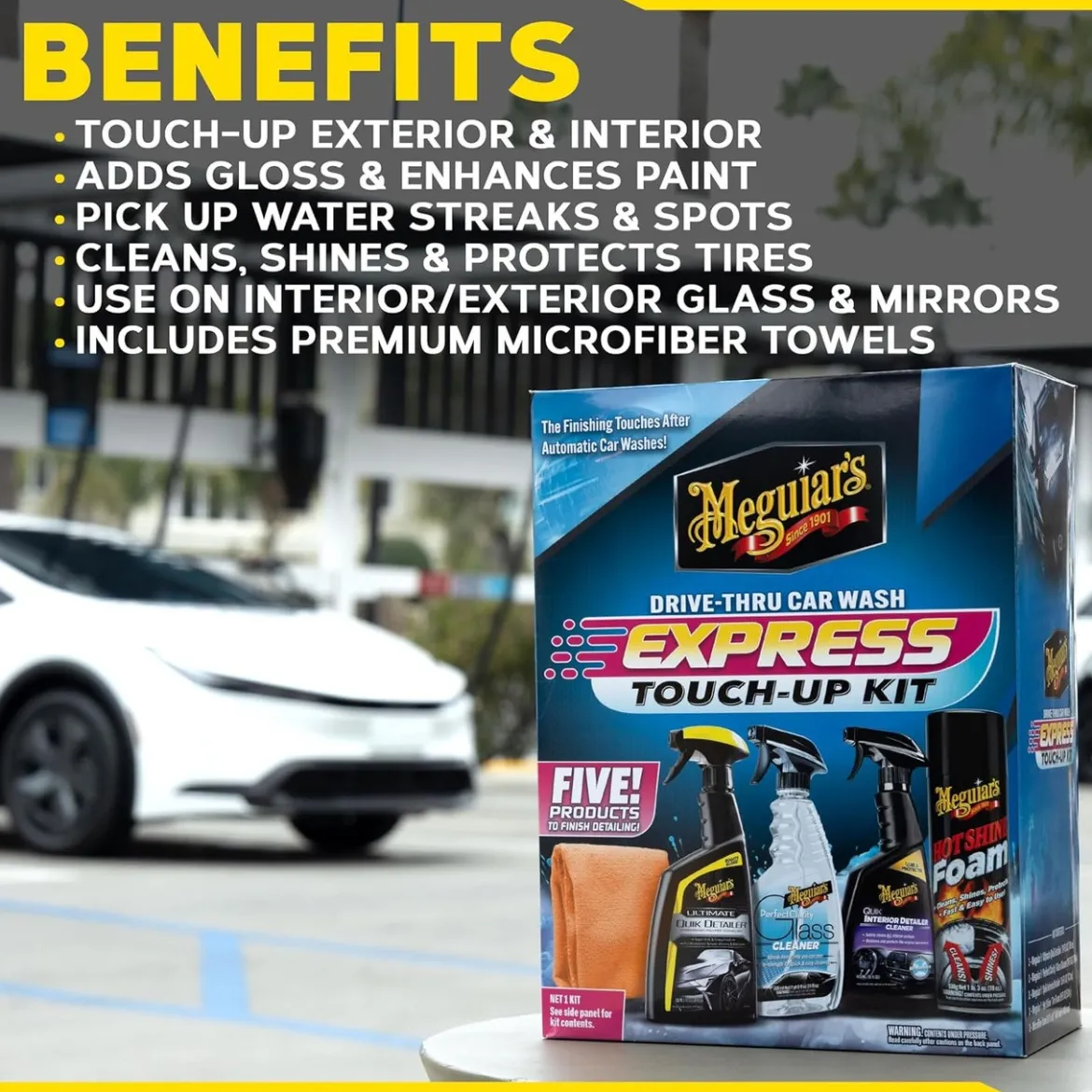 Meguiar's Drive Thru Car Wash Express Touch-Up Kit Car Detailing (G55254)