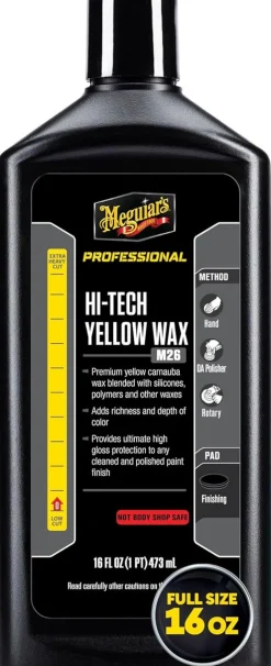 Meguiar's Hi-Tech Yellow Wax Liquid 16 Oz Car Wax (M2616)