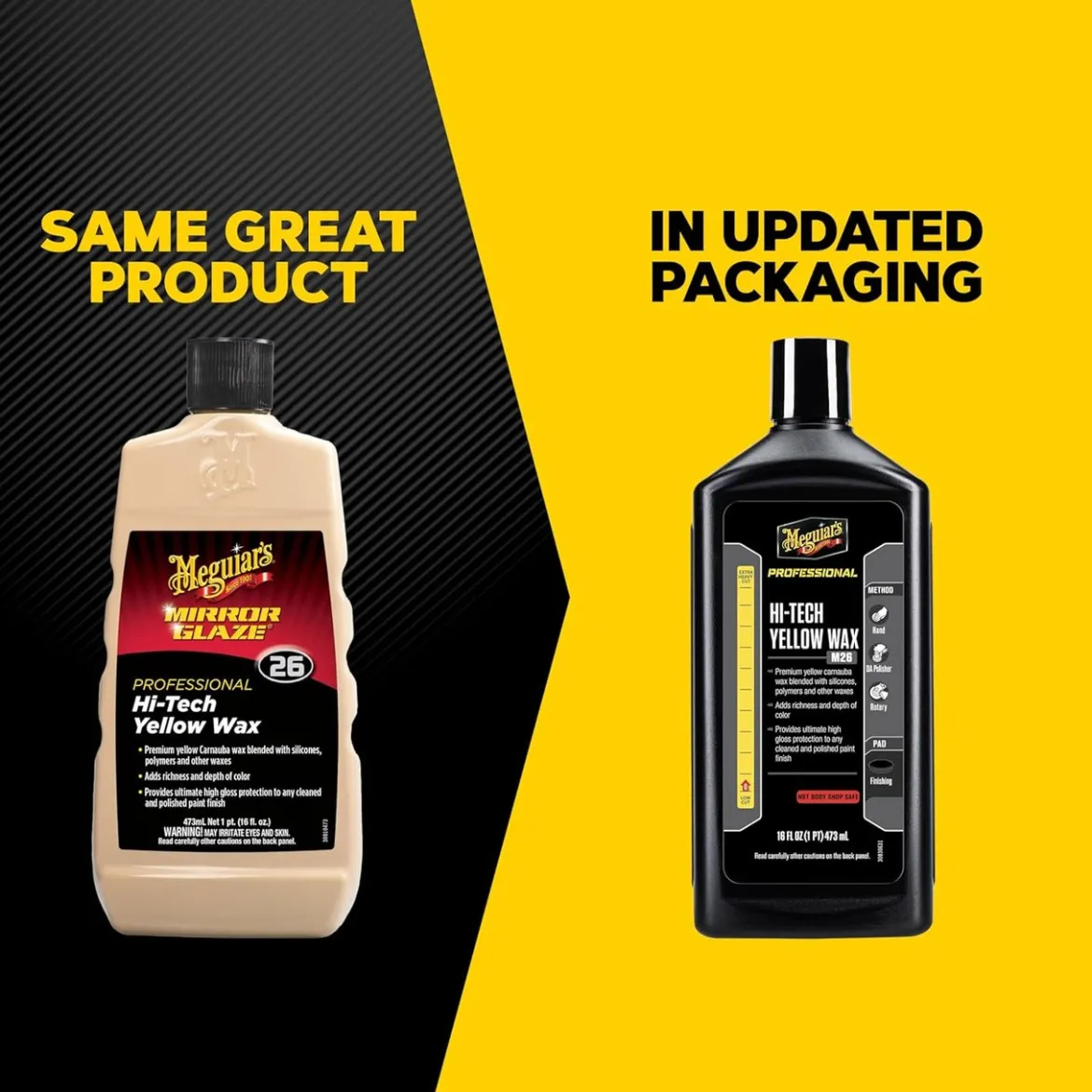 Meguiar's Hi-Tech Yellow Wax Liquid 16 Oz Car Wax (M2616)
