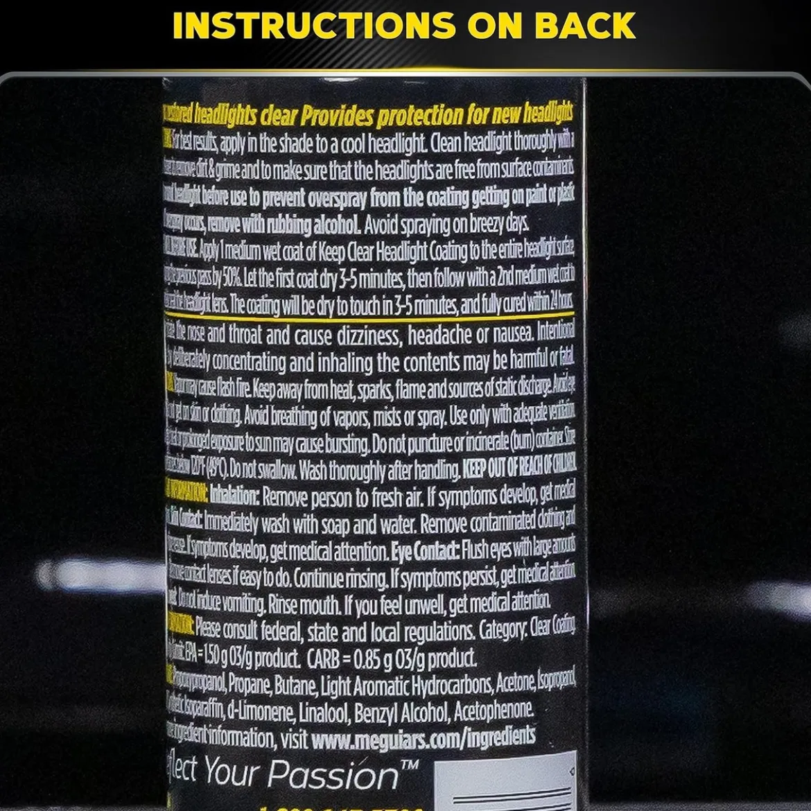 Meguiar's Keep Clear Headlight Repair Coating 4 Oz Spray (G17804)