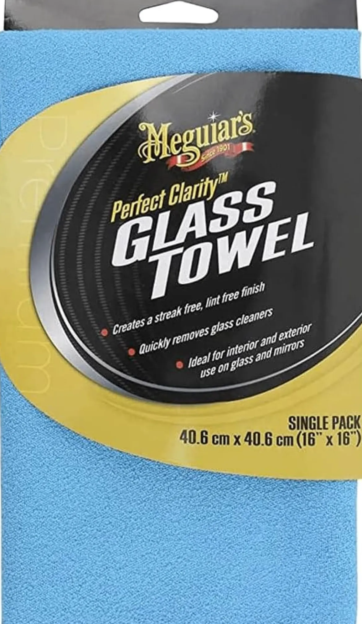 Meguiar's Perfect Clarity Glass Towels Streak-Free Lint-Free 3-Pack (X190300)