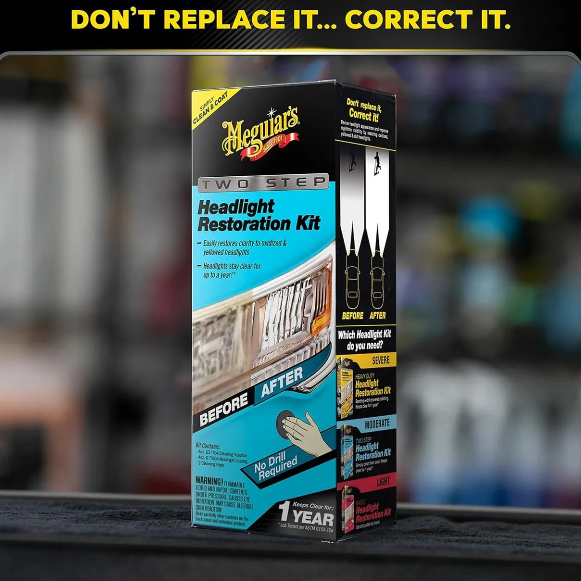 Meguiar's Two Step Headlight Restoration Kit 4 fl oz (G2970)