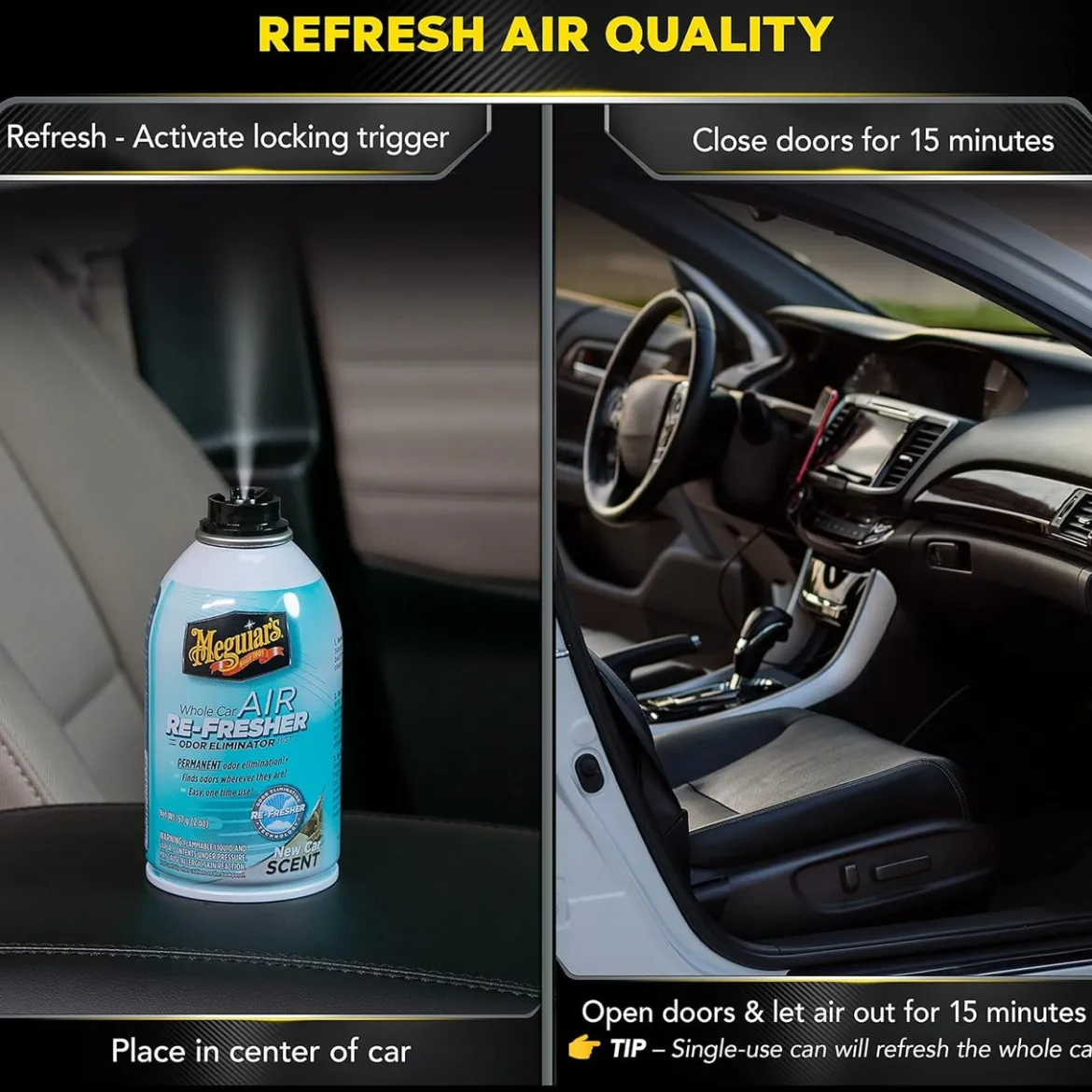 Meguiar's Whole Car Air Refresher New Car Scent 2 Oz Aerosol (G16402)