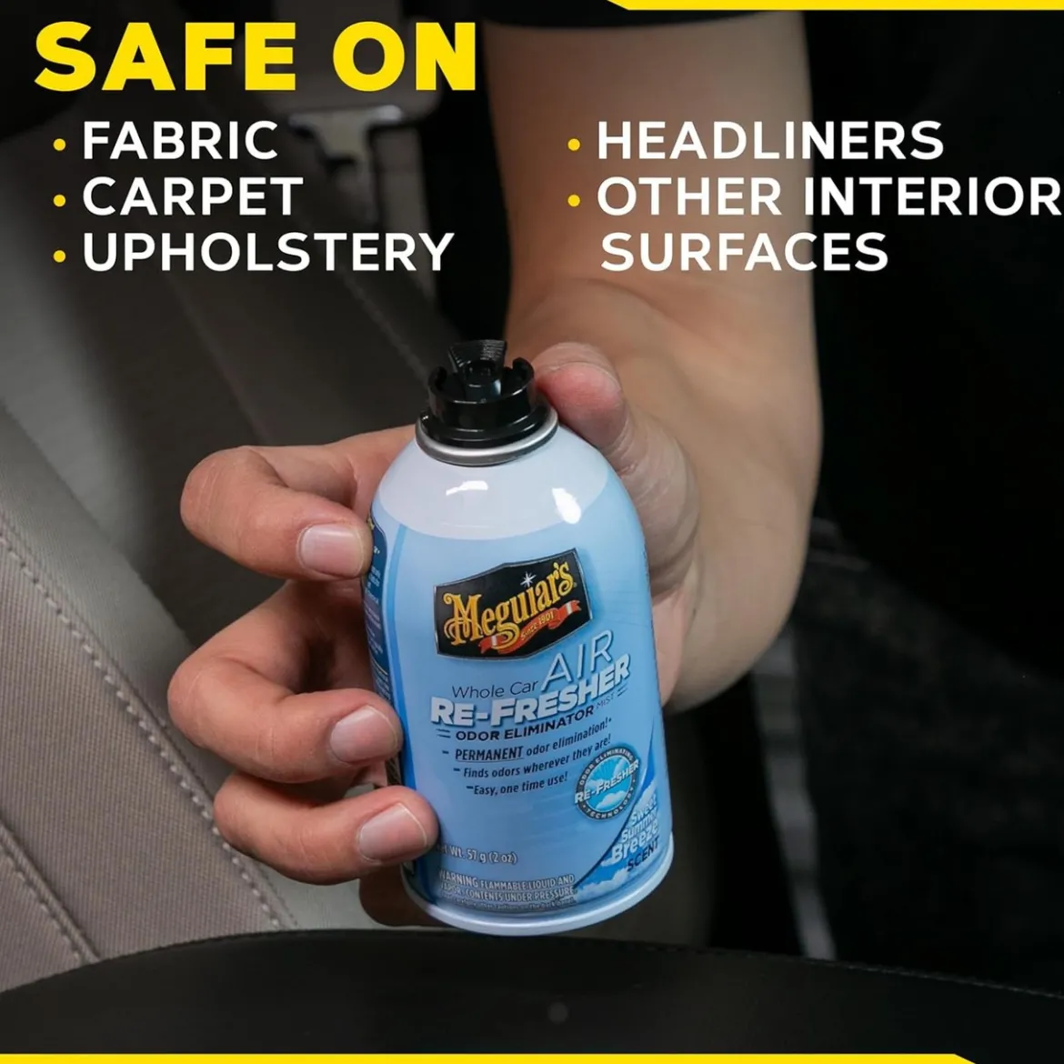 Meguiar's Whole Car Odor Eliminator Sweet Breeze 2 Oz (G16602)