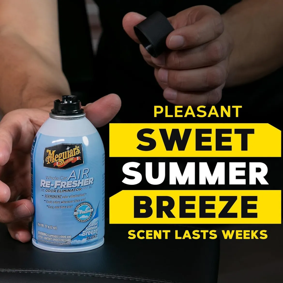 Meguiar's Whole Car Odor Eliminator Sweet Breeze 2 Oz (G16602)
