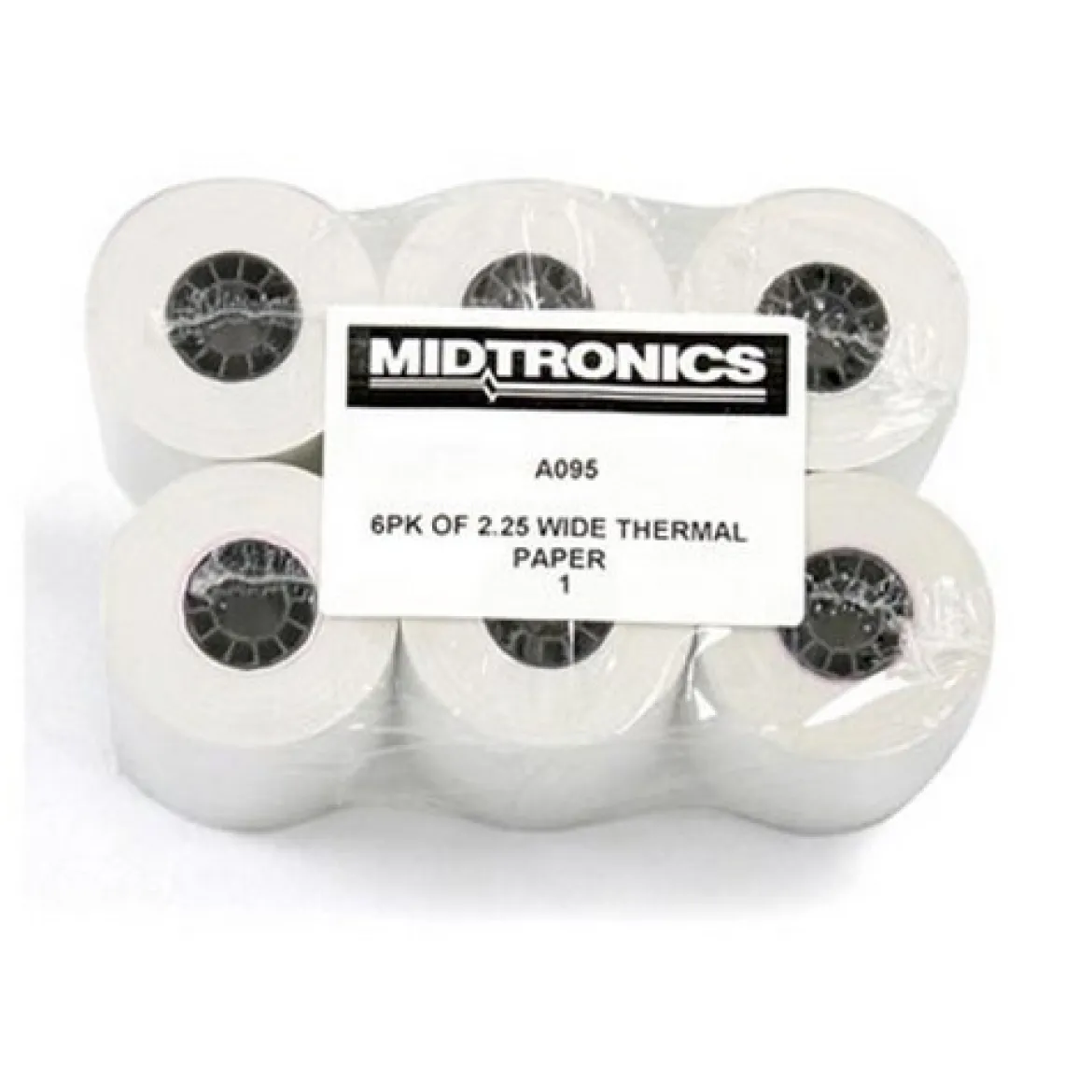 Midtronics 6-Pack Thermal Printer Paper for Reliable and Clear Prints (A095)