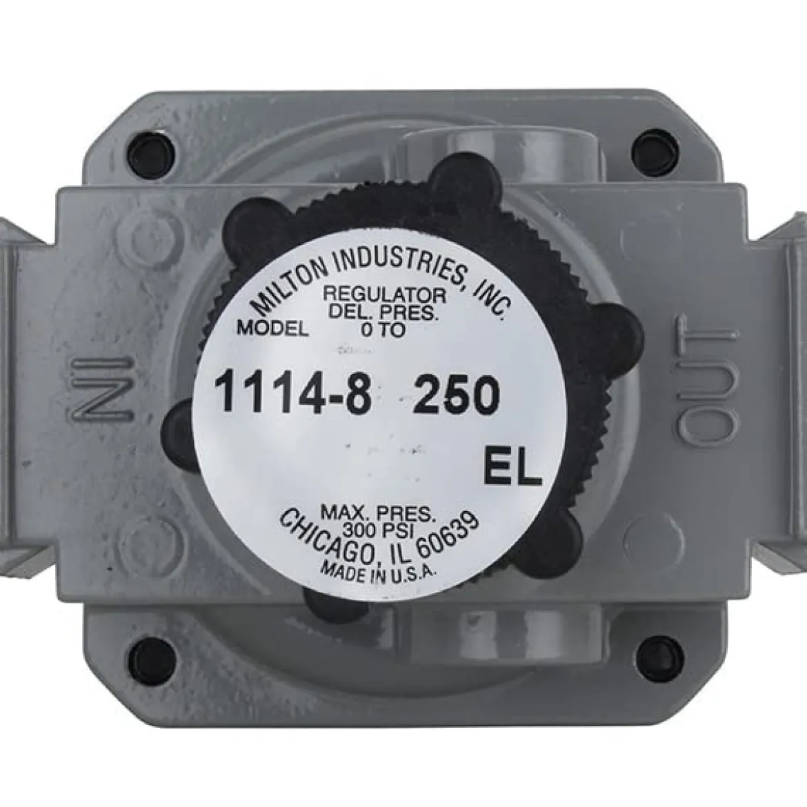 Milton 1114-8 3/8" NPT High Pressure FRL Regulator