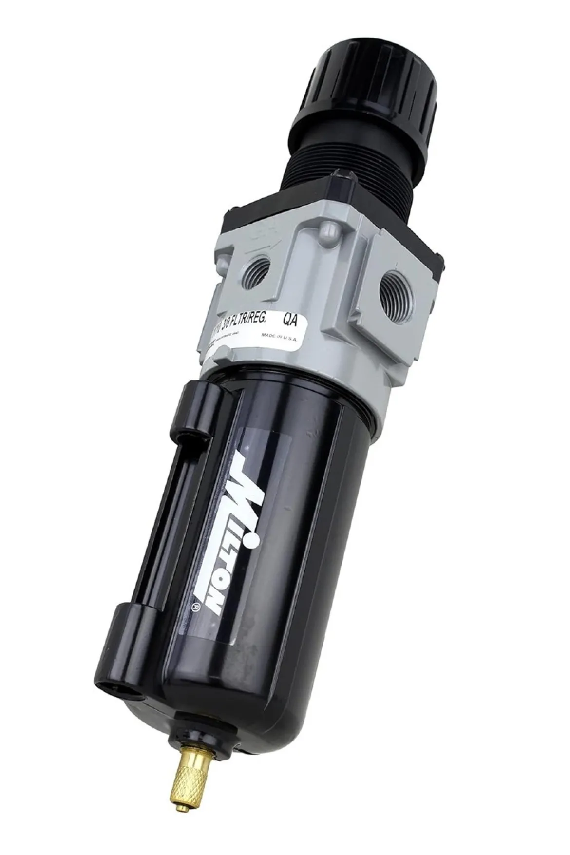 Milton 1110 3/8" NPT Metal Piggyback Filter Regulator